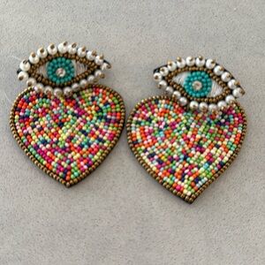 Evil Eye Beaded Earrings